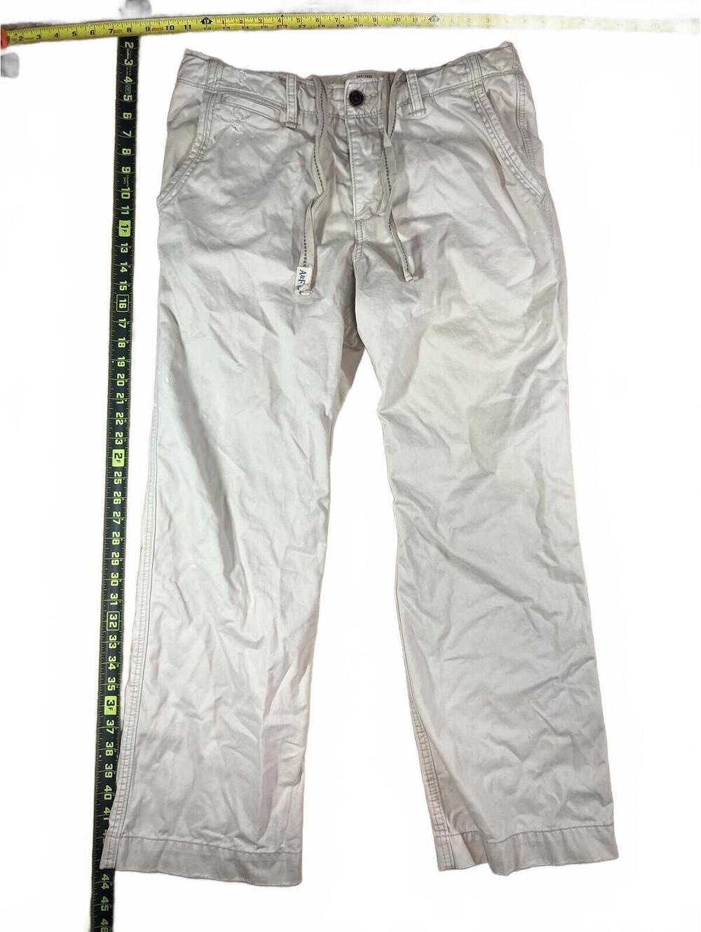 Abercrombie & Fitch Ivory Beige Pants Mens 34 x 32